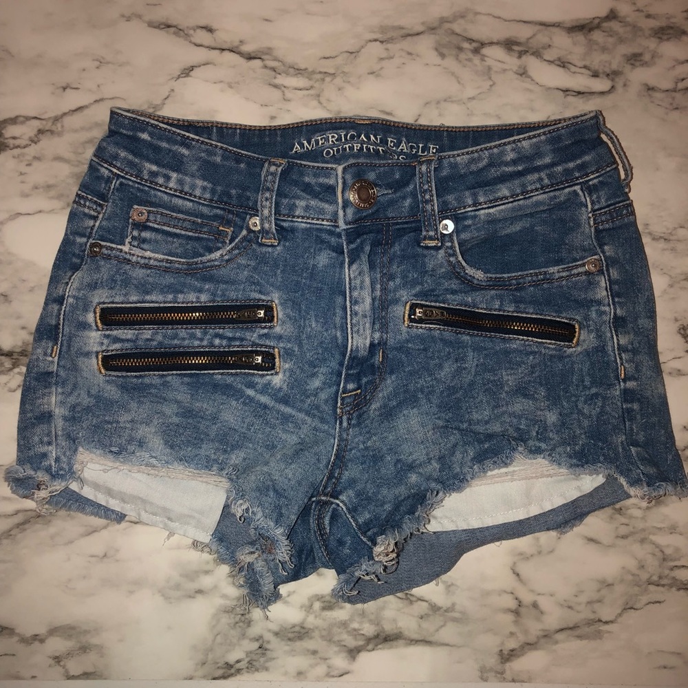 American Eagle Shorts | Distressed | Faded | 4